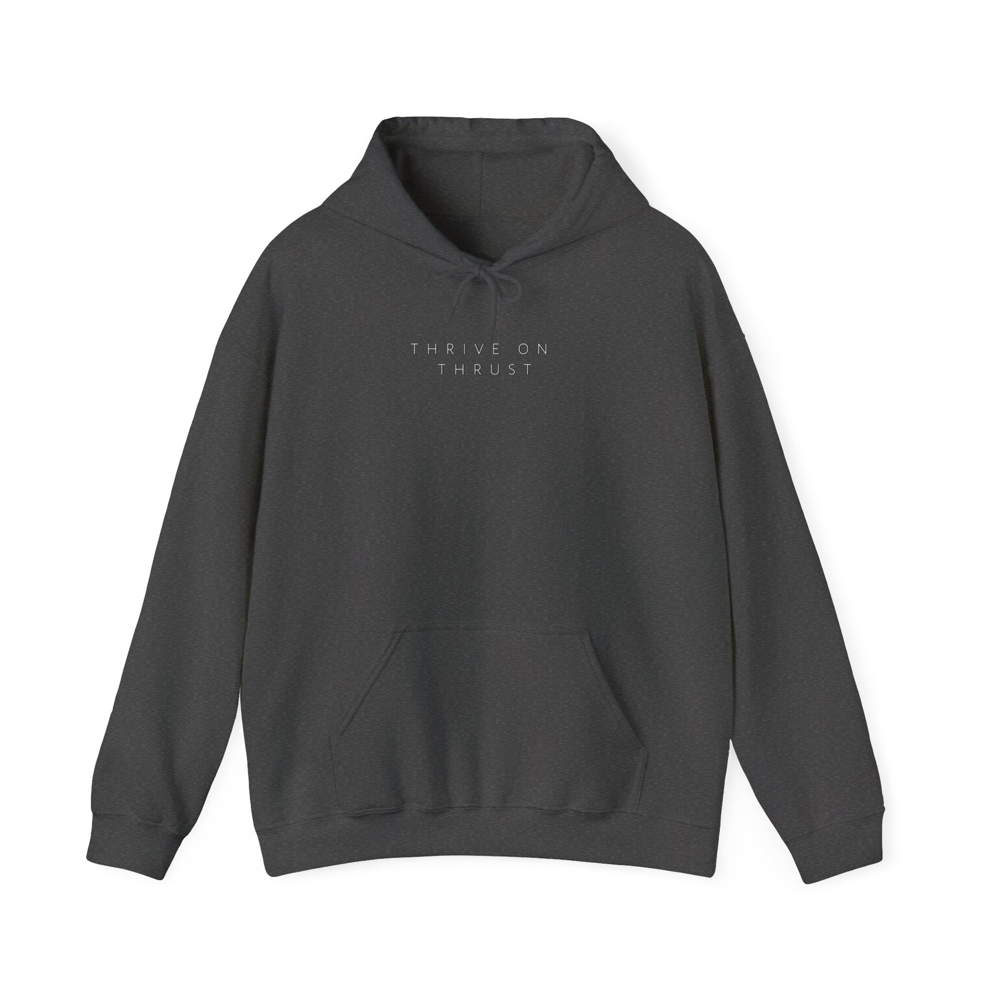 Thrive on Thrust. aviation. gifts for pilots. pilots. planes. gift aviation. graphic hoodie