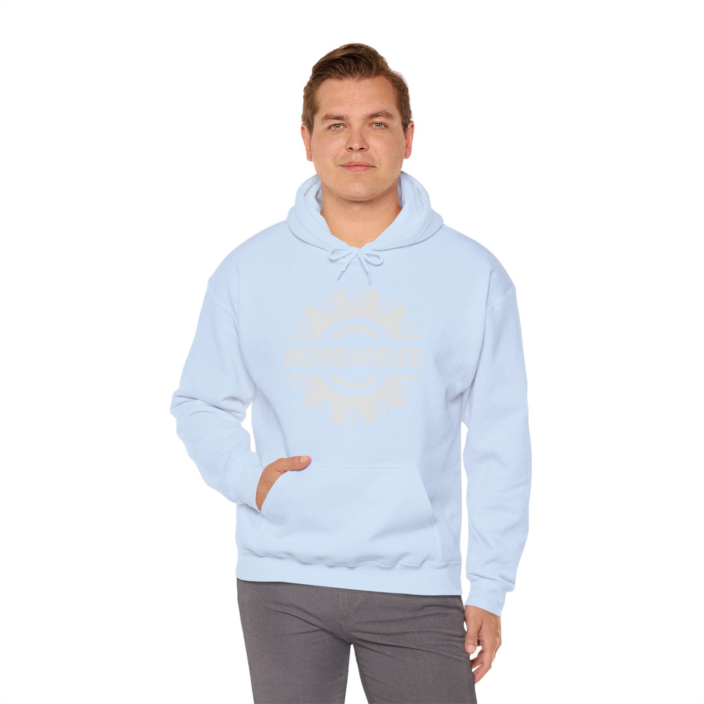 Bombardier hoodie. pilots aviation. (logo)