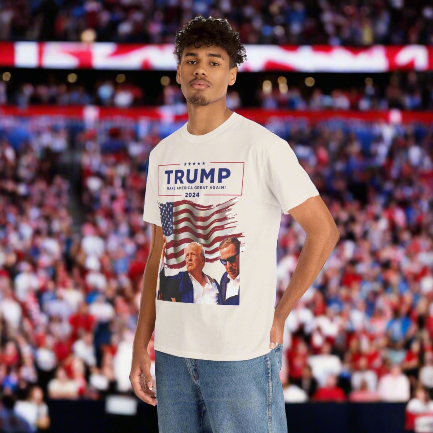 TRUMP Survival 2024 graphic tee. trump 2024. political humor. politics. gifts for him. gifts for patriots.