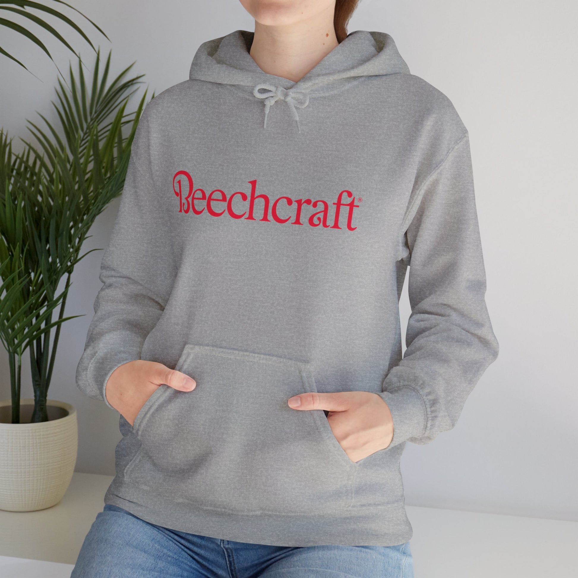BEECHCRAFT. AVIATION HOODIE. gift for pilots. graphic design. (logo)