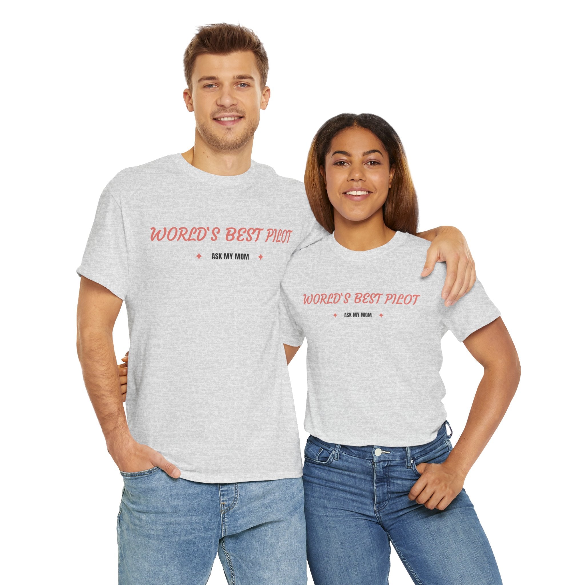 Worlds best Pilot. ask my mom. t-shirt. aviation. mothers. pilots. travel. graphic tee.