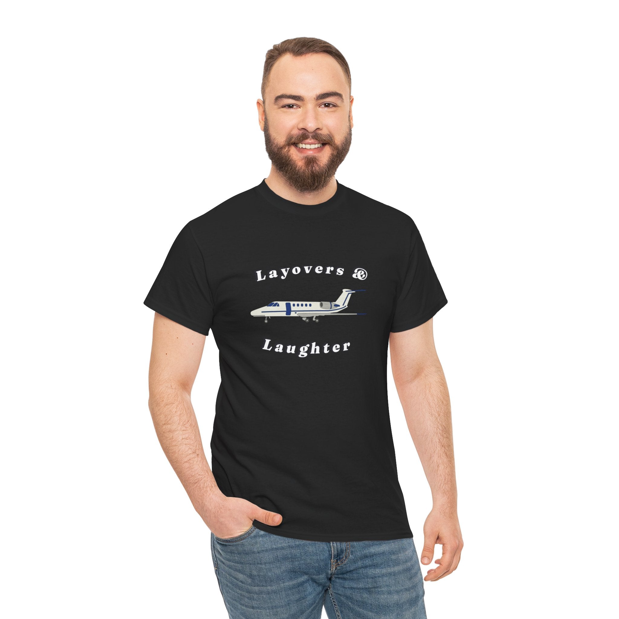 Layovers & Laughter. T-shirt. aviation. pilots. travel. shirt.