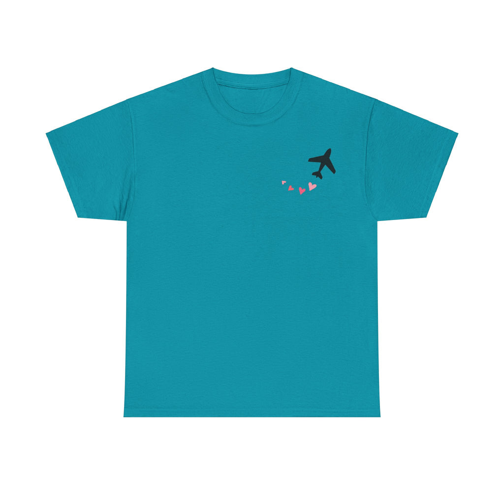 LOVE CHEMTRAILS. aviation t-shirt. pilots. love. hearts