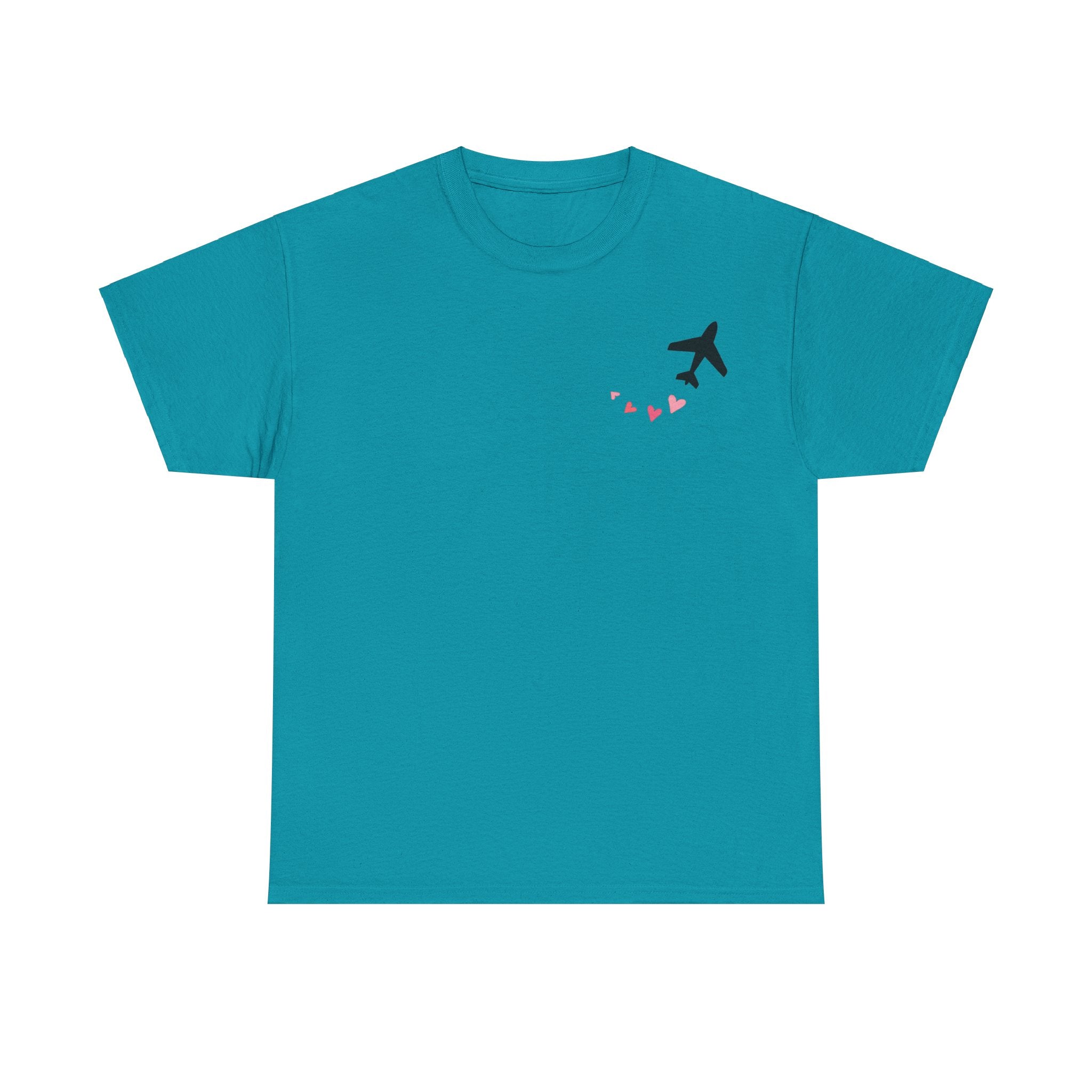 LOVE CHEMTRAILS. aviation t-shirt. pilots. love. hearts