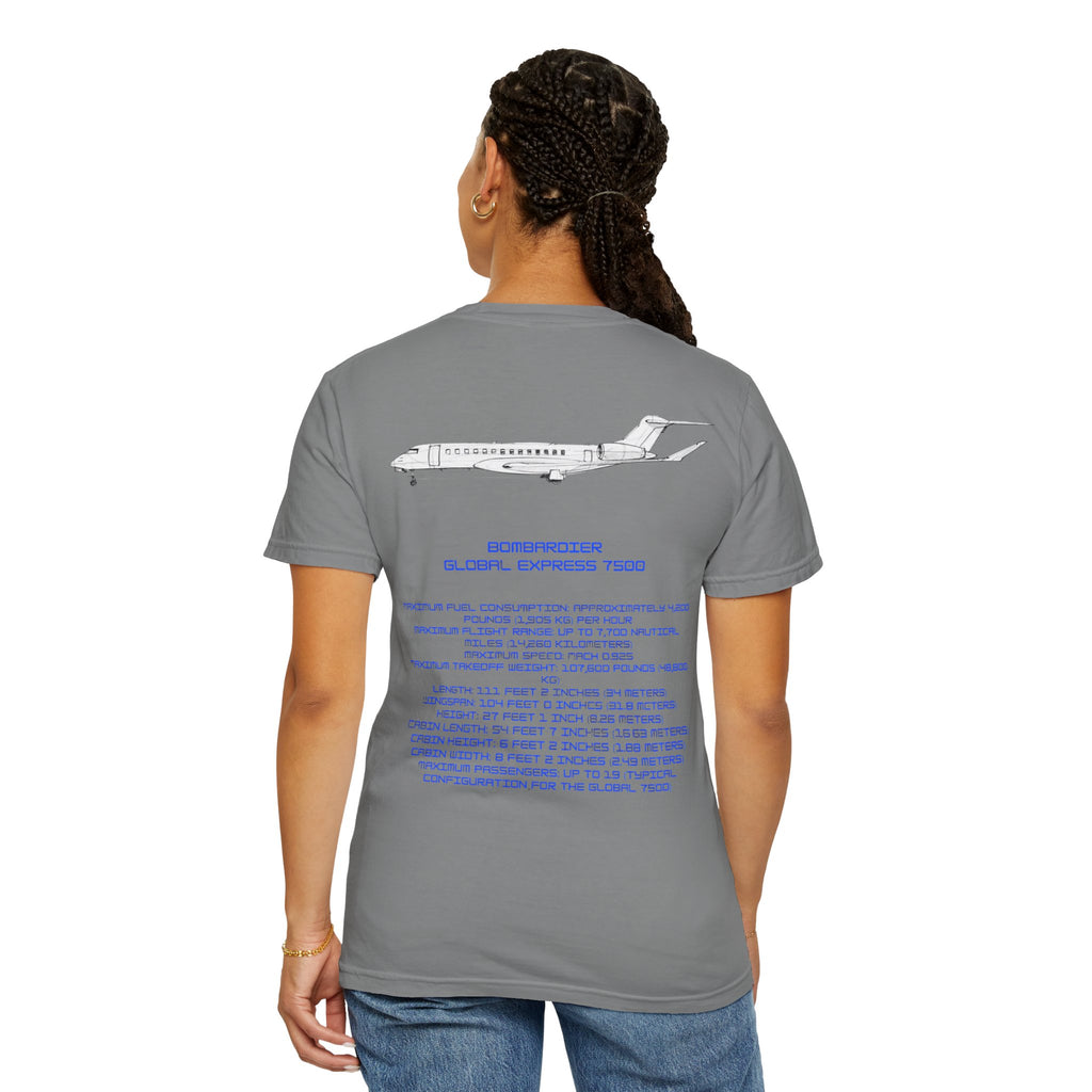 Global 7500 T-shirt. aviation. gift. pilot. jets. mens gifts. gifts for her