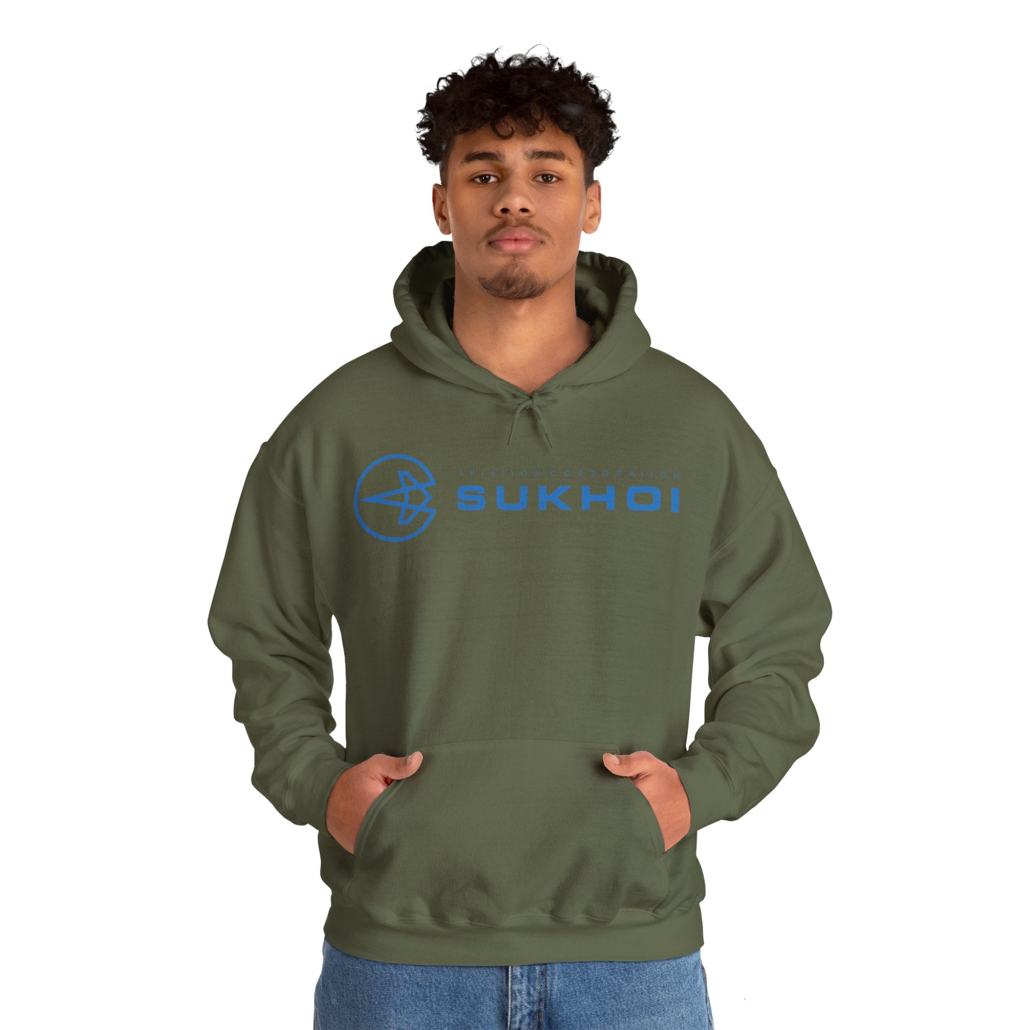 SUKHOI AVIATION HOODIE. gift for pilots. graphic design. (logo)