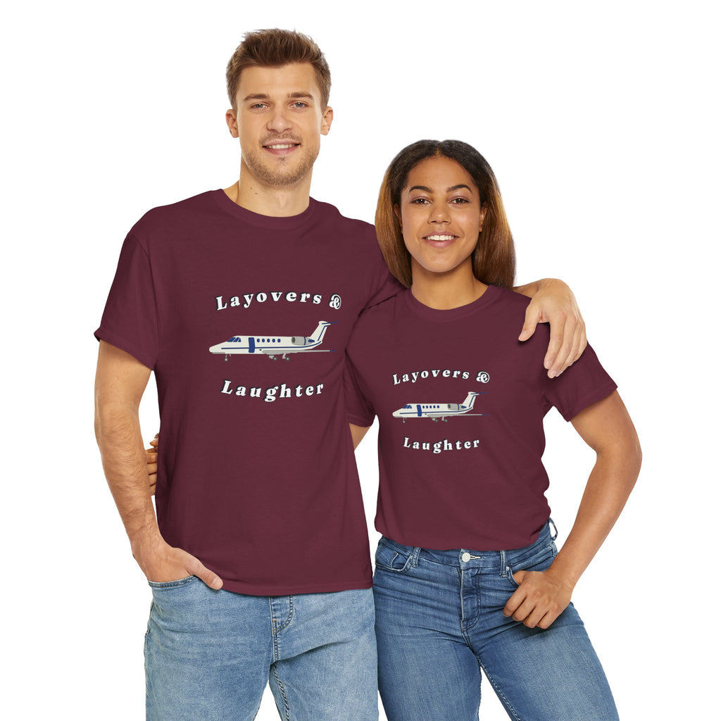 Layovers & Laughter. T-shirt. aviation. pilots. travel. shirt.