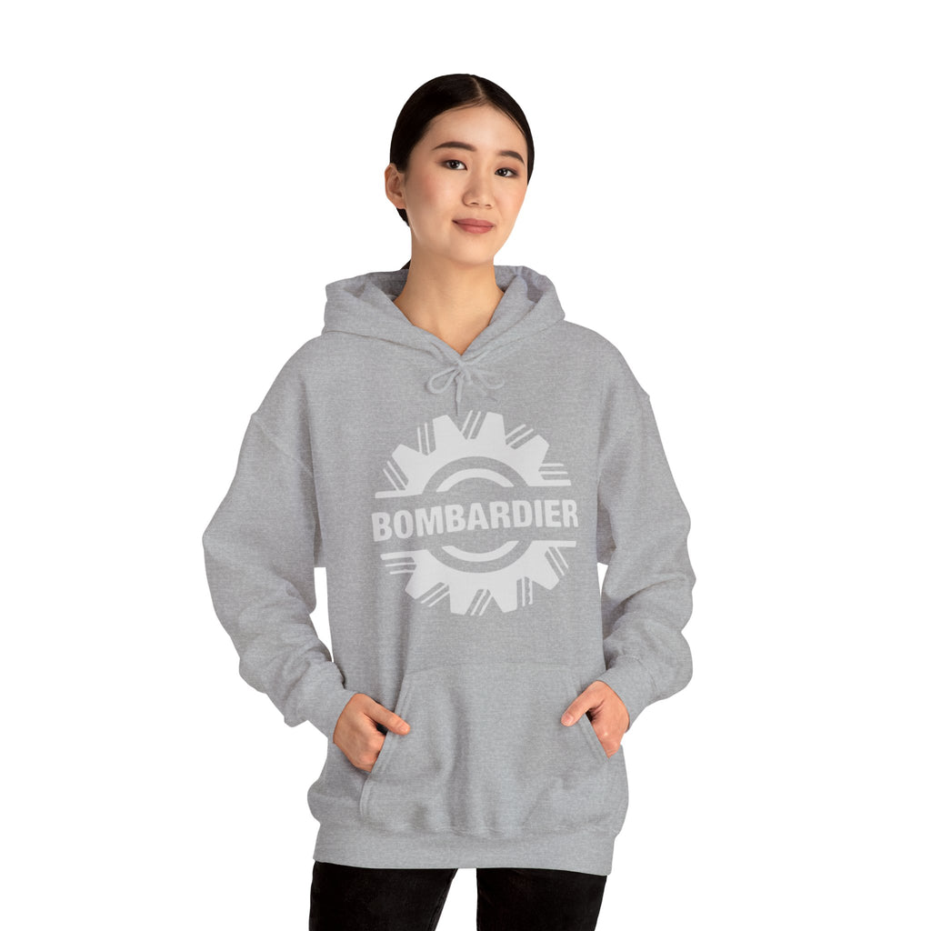 Bombardier hoodie. pilots aviation. (logo)