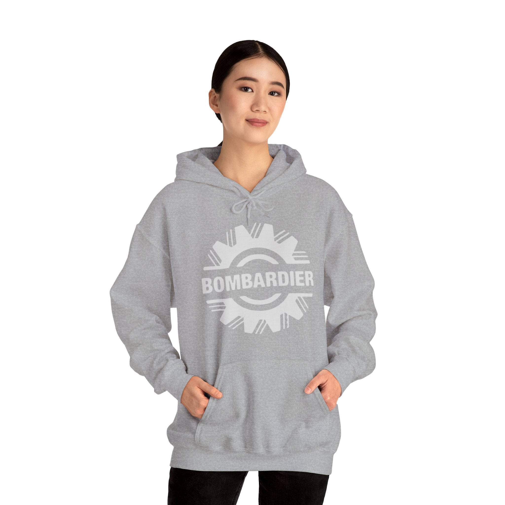 Bombardier hoodie. pilots aviation. (logo)