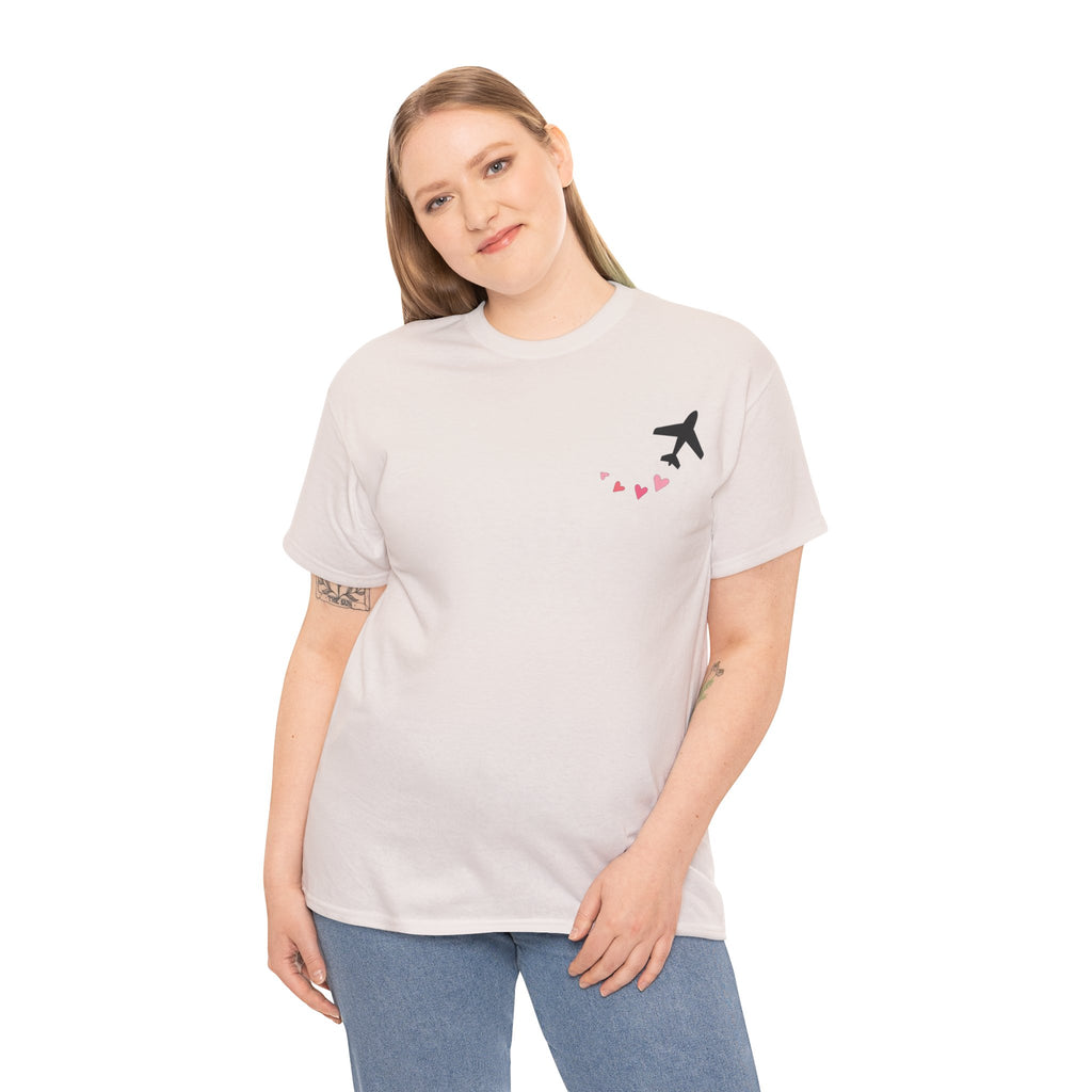 LOVE CHEMTRAILS. aviation t-shirt. pilots. love. hearts