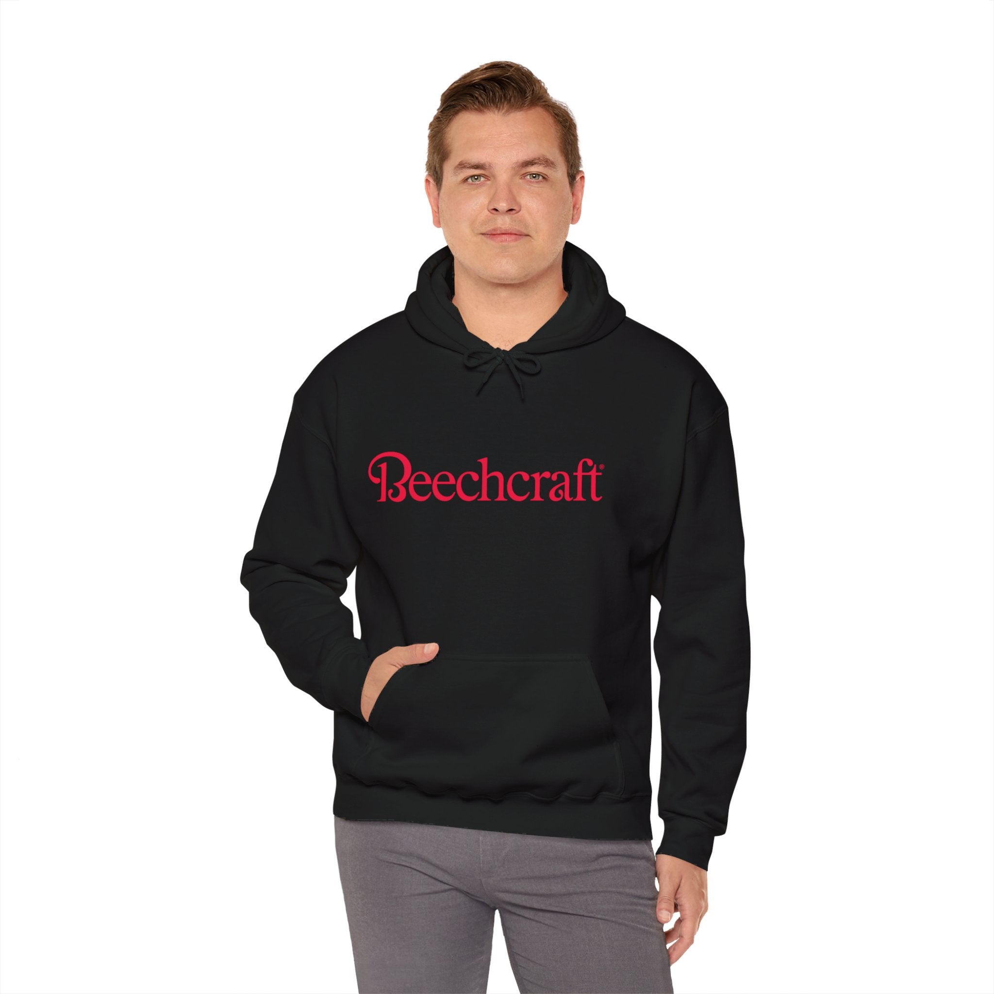 BEECHCRAFT. AVIATION HOODIE. gift for pilots. graphic design. (logo)