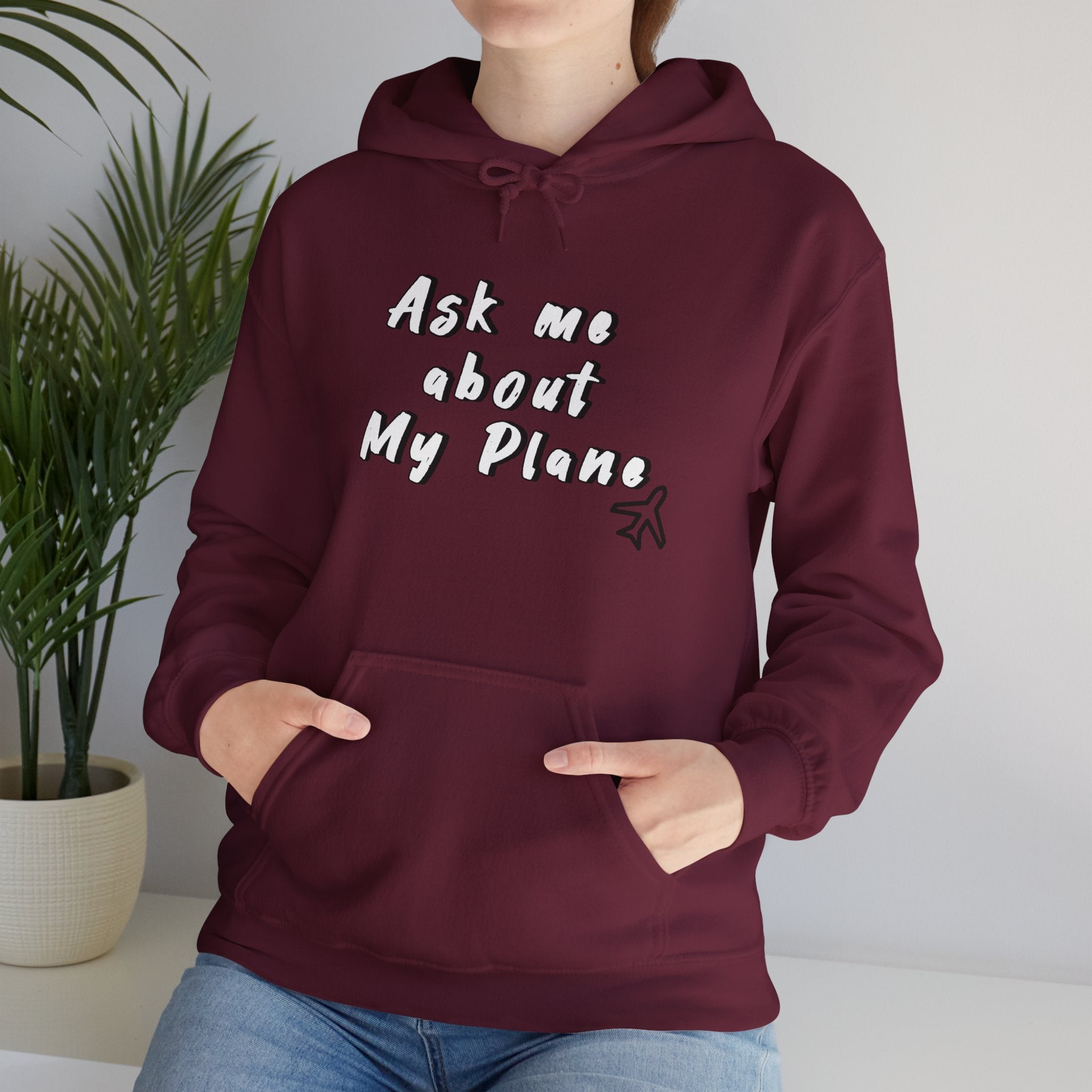Hoodie For Pilots. Ask me about My Plane!. gift for pilots. aviation. aviation gifts. graphic design