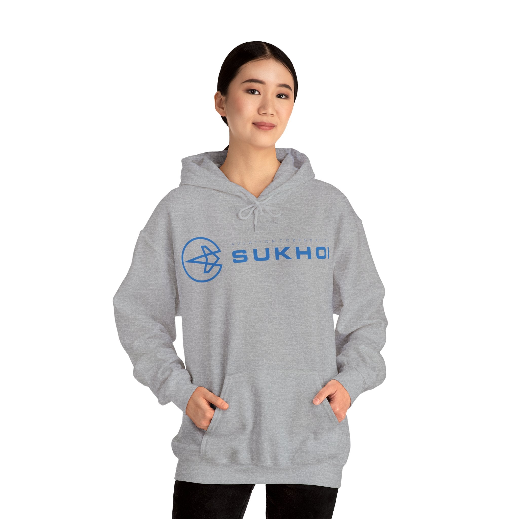 SUKHOI AVIATION HOODIE. gift for pilots. graphic design. (logo)