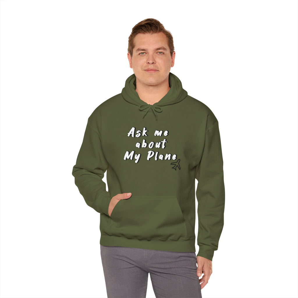 Hoodie For Pilots. Ask me about My Plane!. gift for pilots. aviation. aviation gifts. graphic design