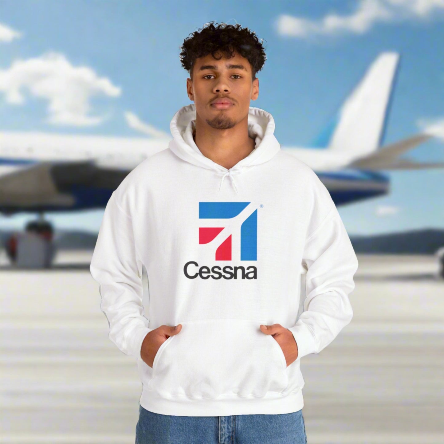 CESSNA HOODIE. aviation t-shirt. aviation hoodie. gifts for pilots. (logo)