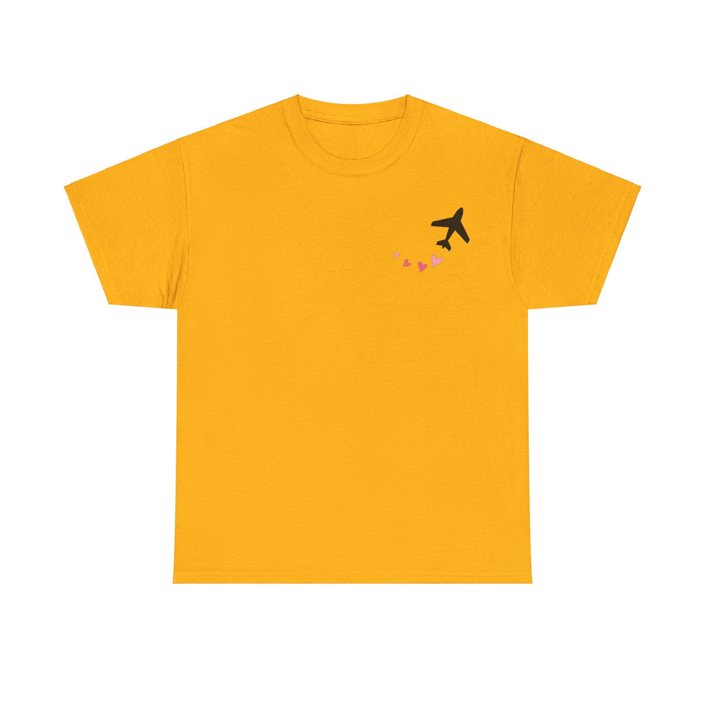 LOVE CHEMTRAILS. aviation t-shirt. pilots. love. hearts