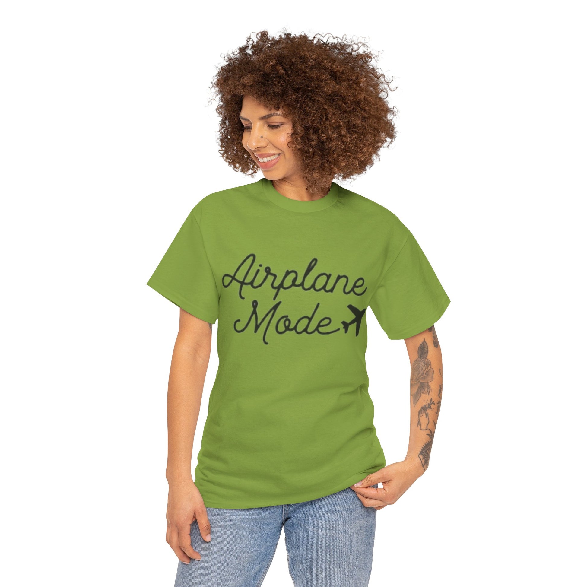 Airplane Mode Aviation Graphic Tee. gift for pilots. flight attendant. aviation lovers.