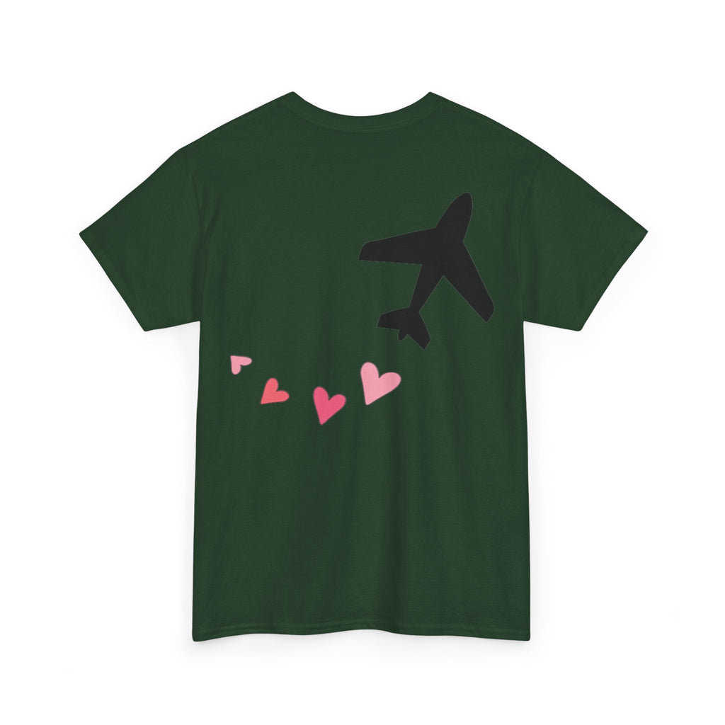 LOVE CHEMTRAILS. aviation t-shirt. pilots. love. hearts