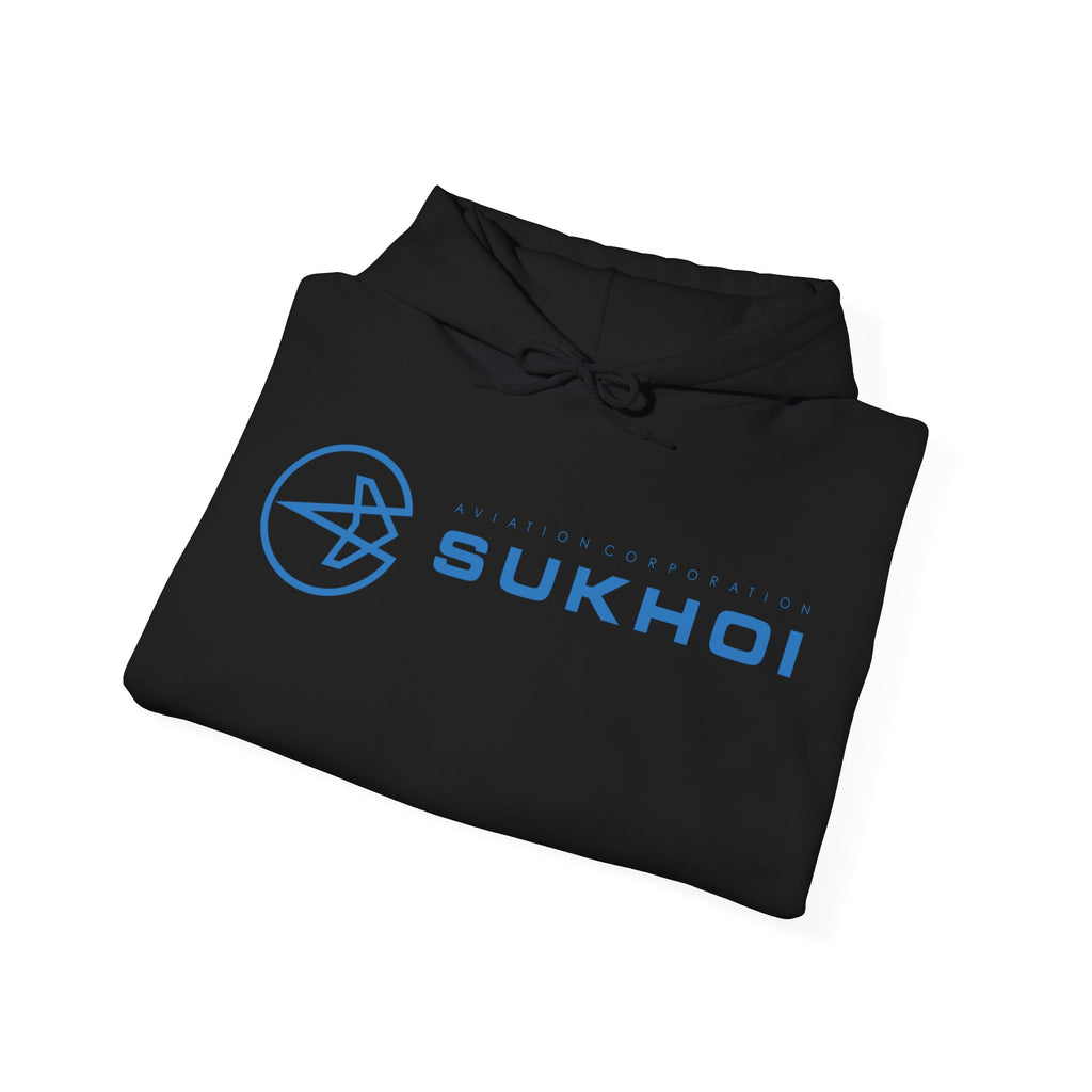 SUKHOI AVIATION HOODIE. gift for pilots. graphic design. (logo)