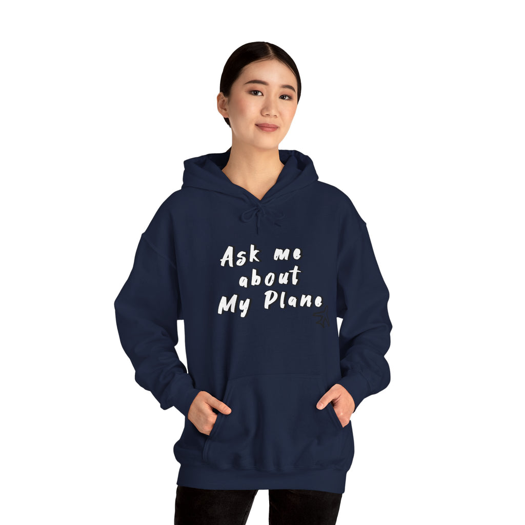 Hoodie For Pilots. Ask me about My Plane!. gift for pilots. aviation. aviation gifts. graphic design