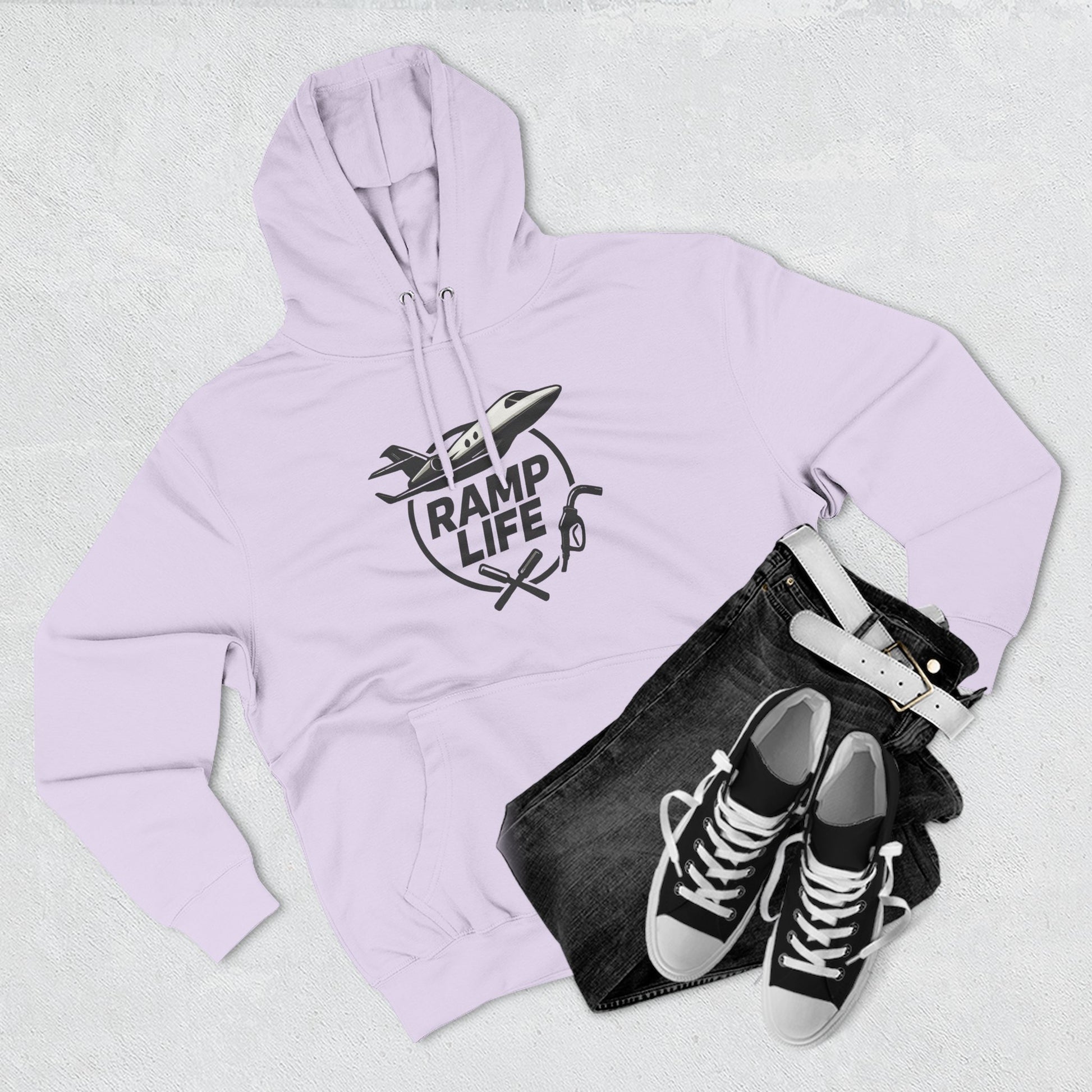 Ramp Life airplane logo Hoodie | aviation pilot Inspired design