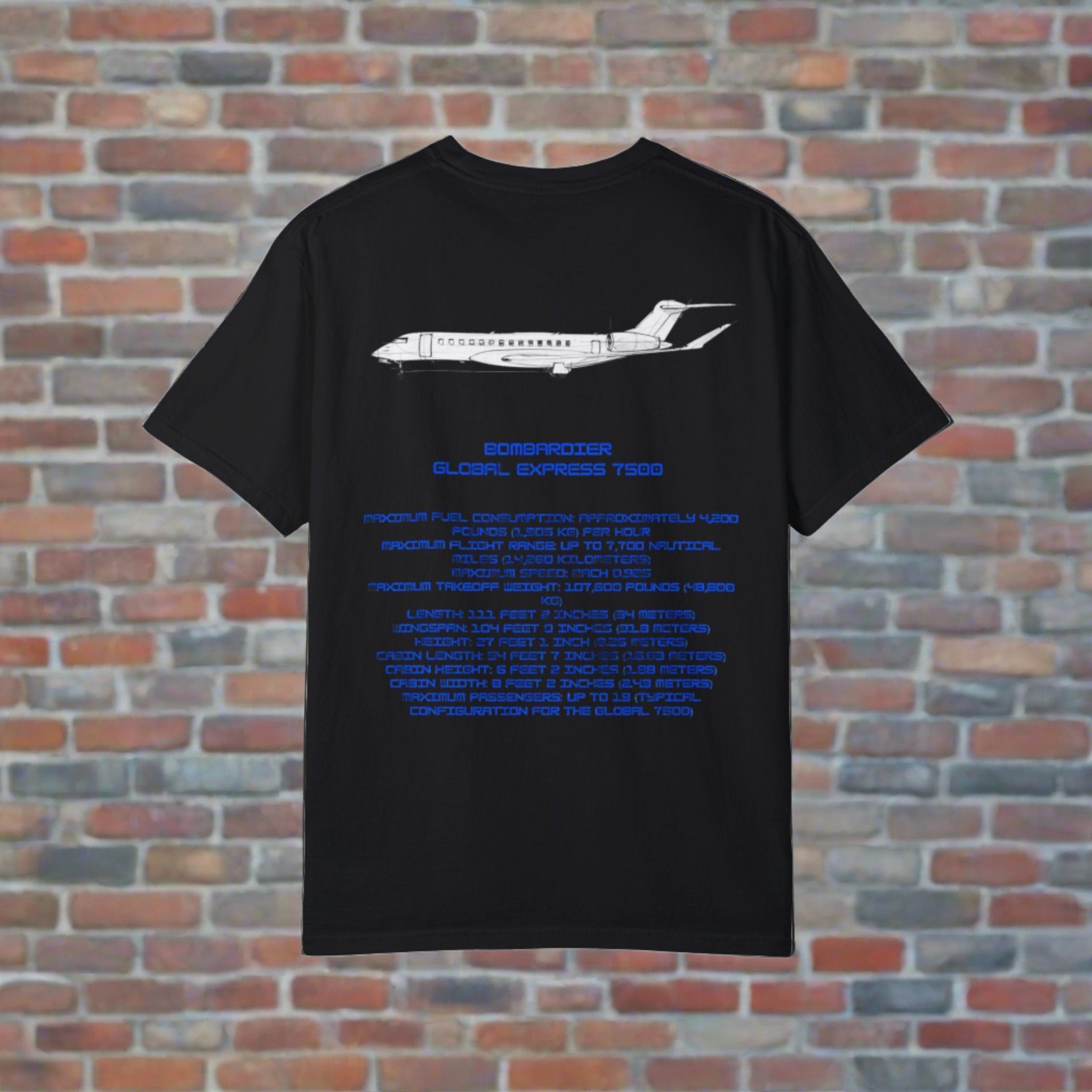 Global 7500 T-shirt. aviation. gift. pilot. jets. mens gifts. gifts for her