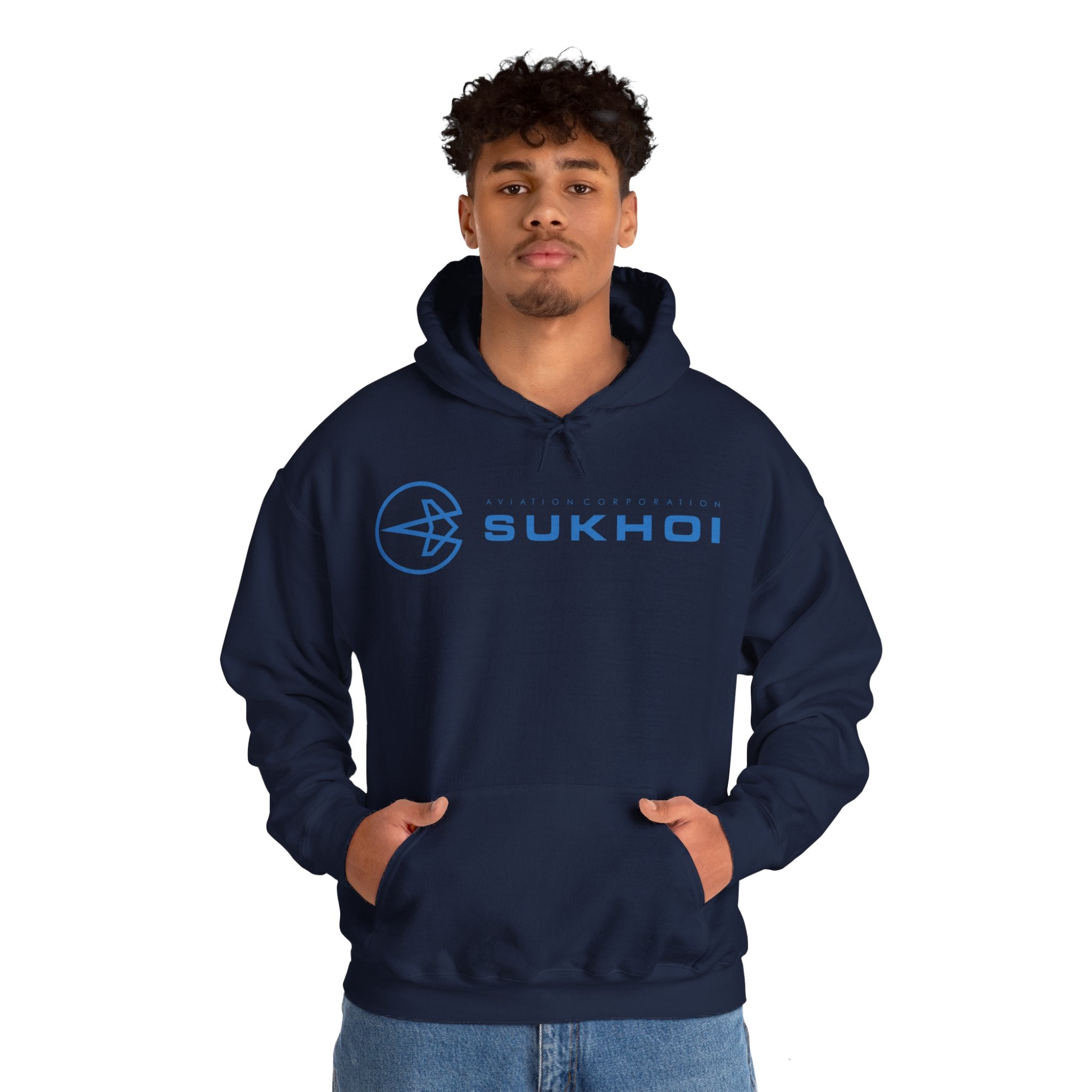 SUKHOI AVIATION HOODIE. gift for pilots. graphic design. (logo)