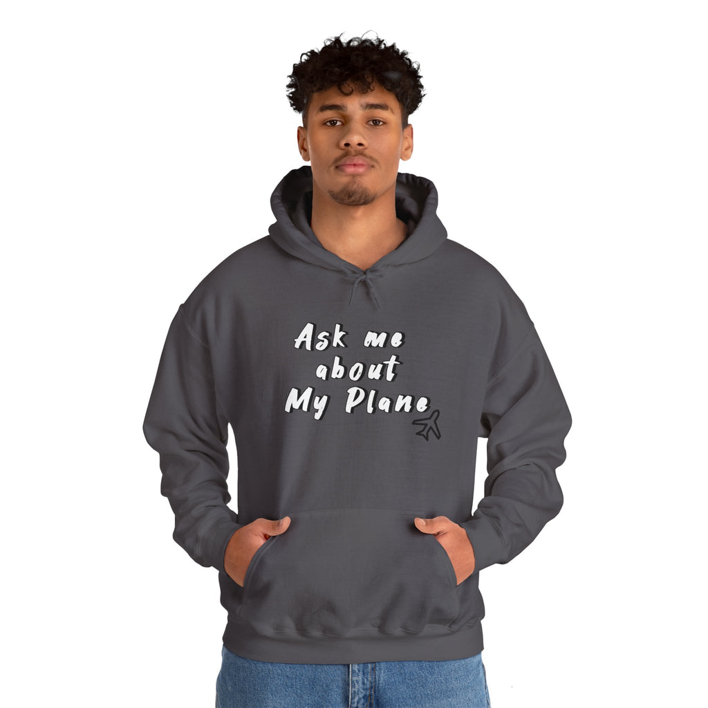 Hoodie For Pilots. Ask me about My Plane!. gift for pilots. aviation. aviation gifts. graphic design