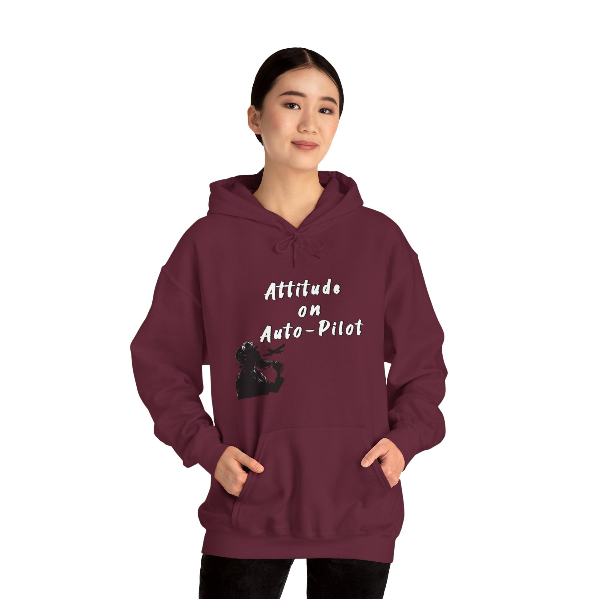 Female Pilot Hoodie. aviation. aviation gifts. gifts for pilots. attitude. graphic tee