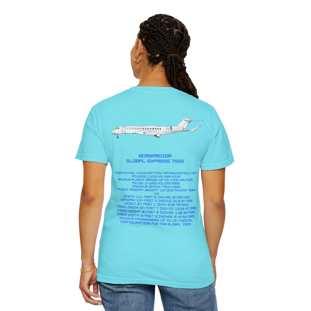 Global 7500 T-shirt. aviation. gift. pilot. jets. mens gifts. gifts for her
