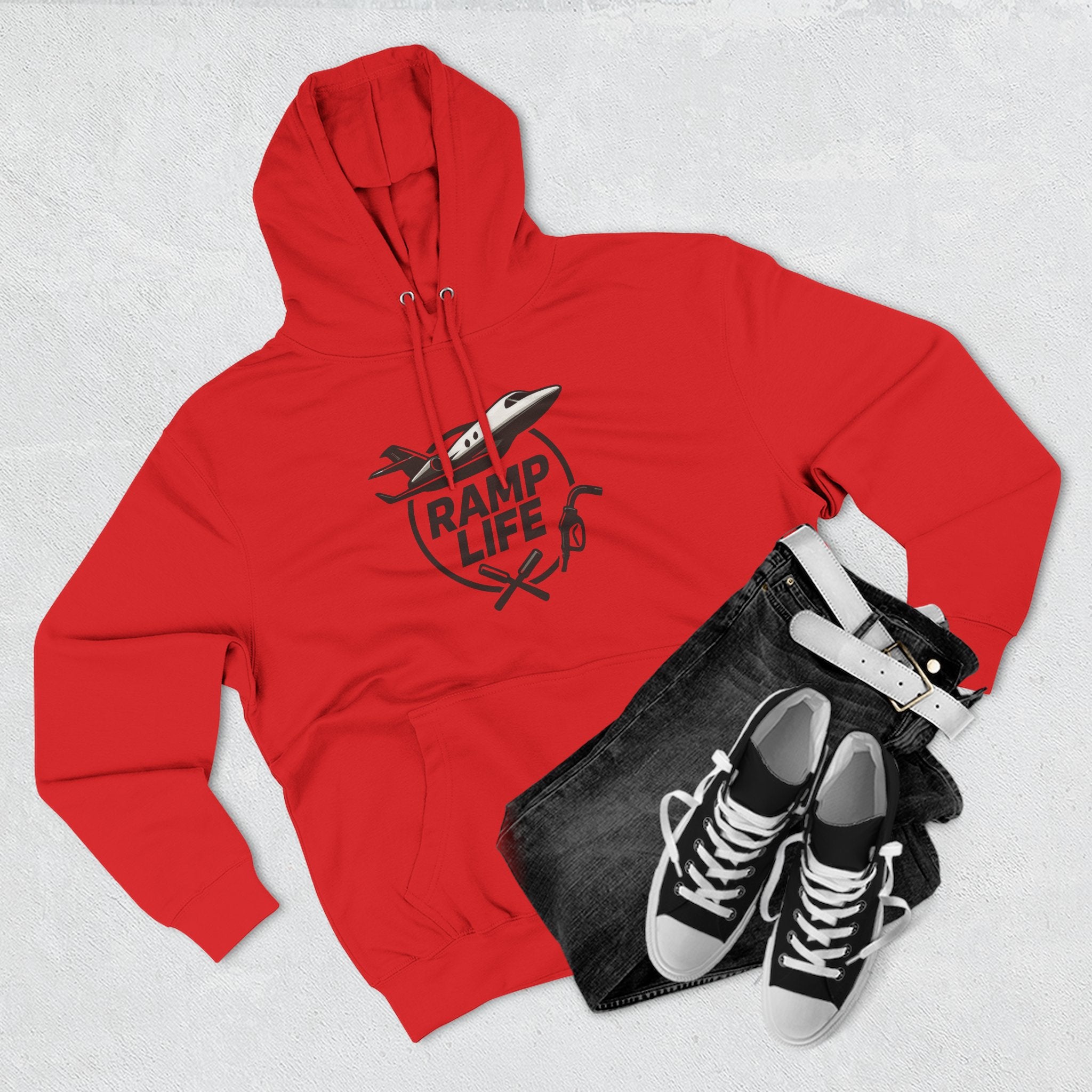 Ramp Life airplane logo Hoodie | aviation pilot Inspired design