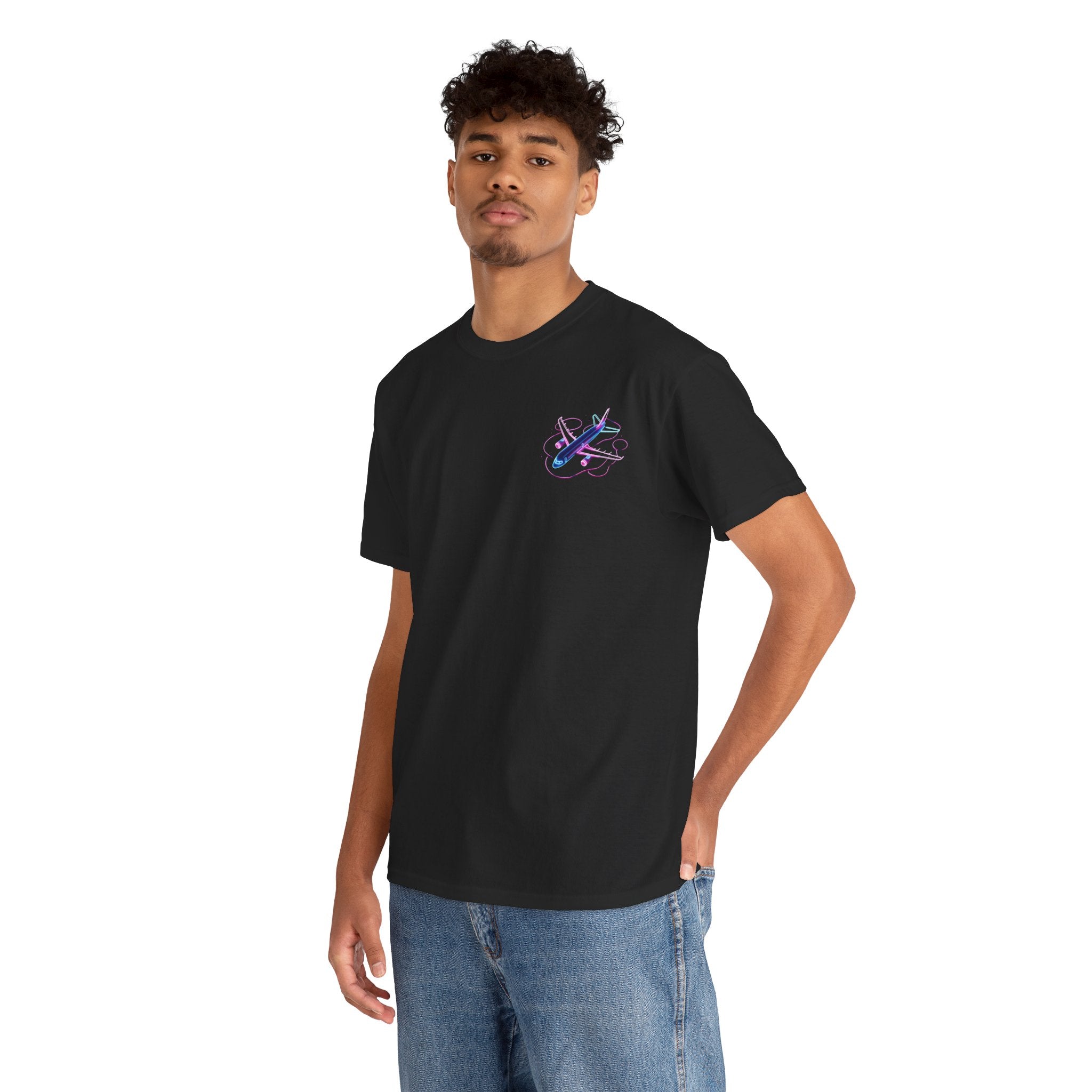 Neon Plane Quick Turns Tee