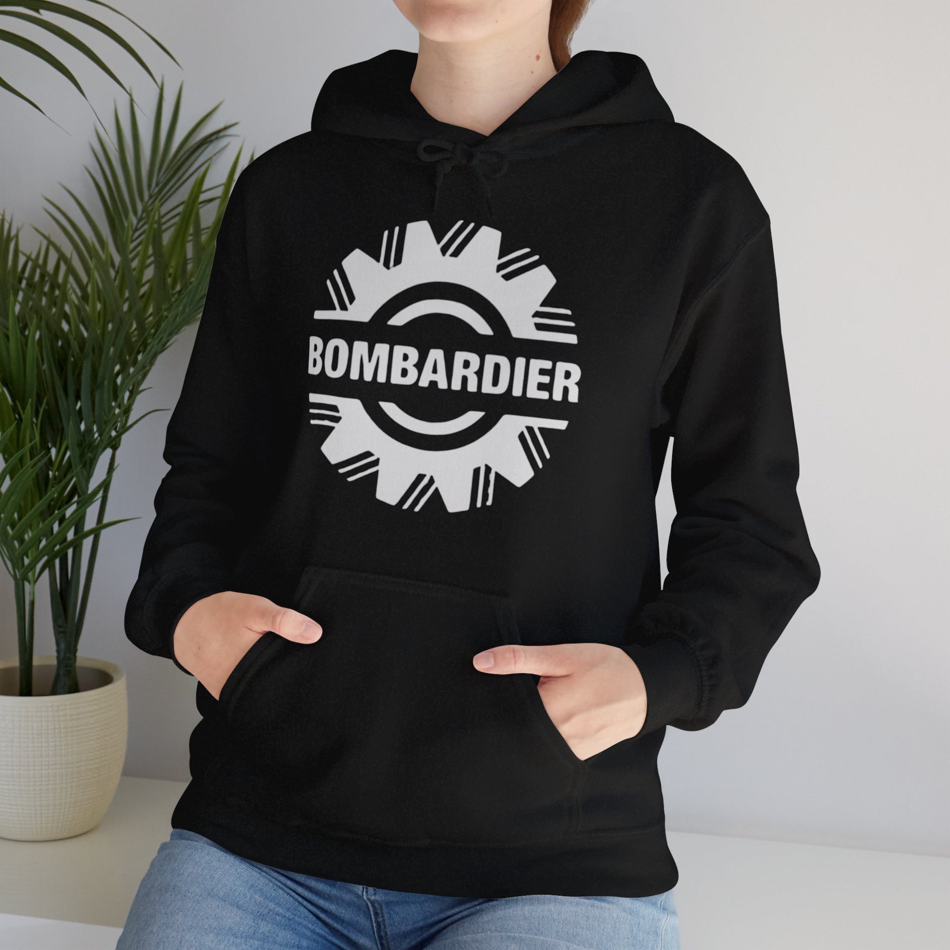 Bombardier hoodie. pilots aviation. (logo)
