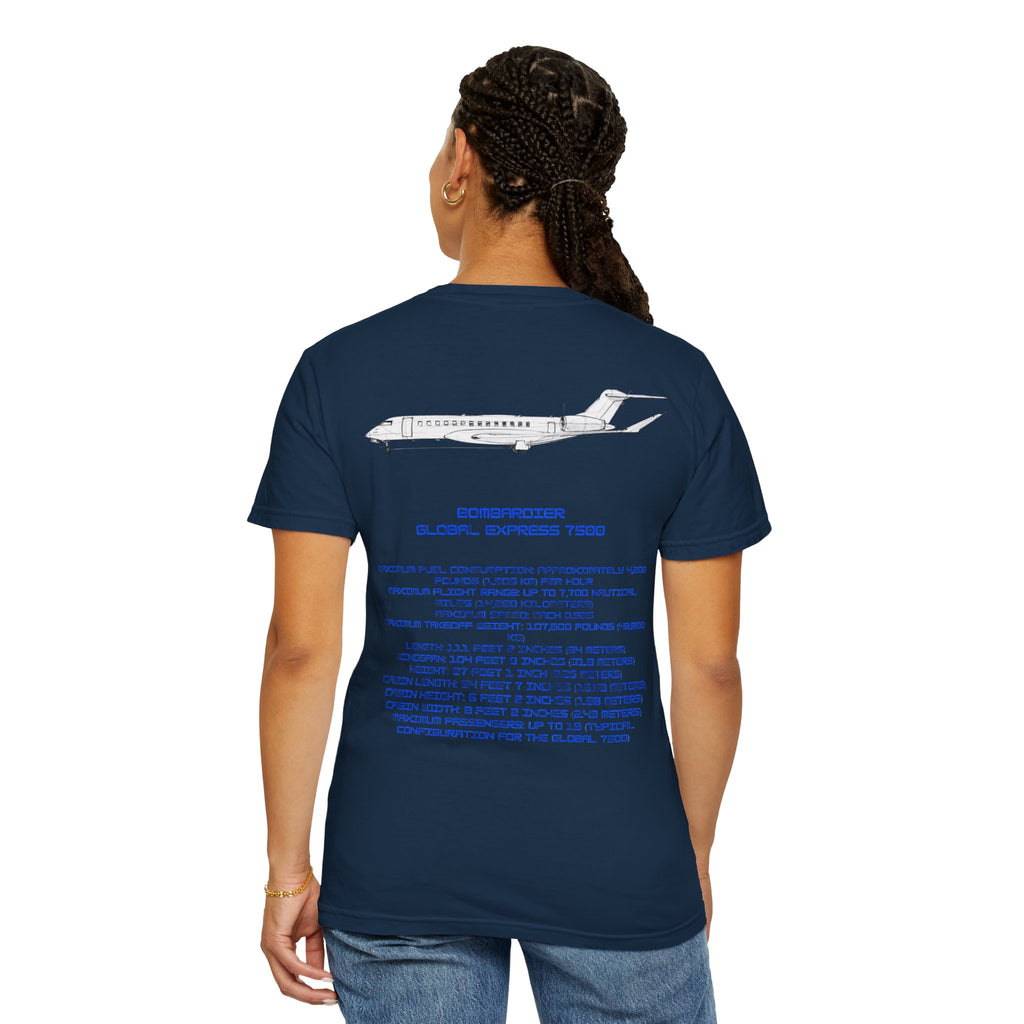 Global 7500 T-shirt. aviation. gift. pilot. jets. mens gifts. gifts for her