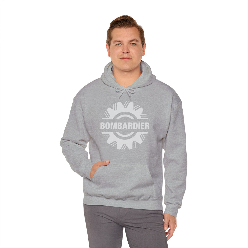 Bombardier hoodie. pilots aviation. (logo)