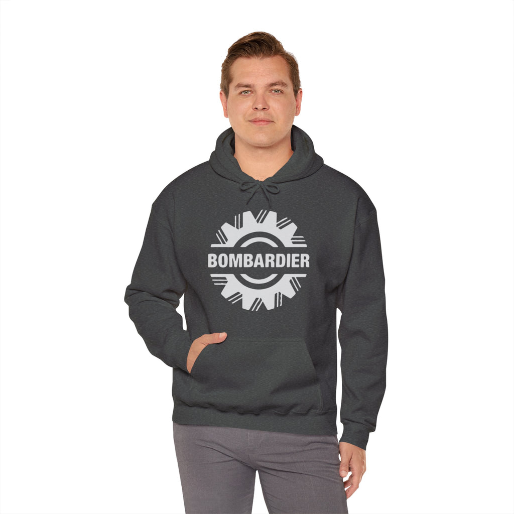 Bombardier hoodie. pilots aviation. (logo)