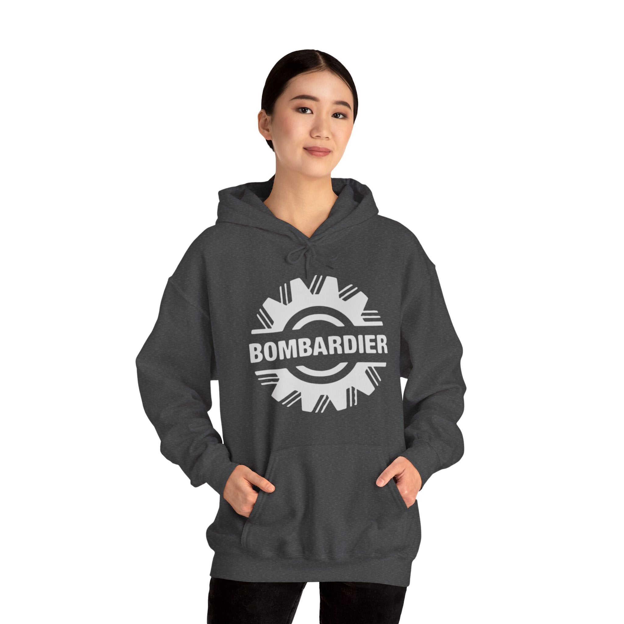 Bombardier hoodie. pilots aviation. (logo)