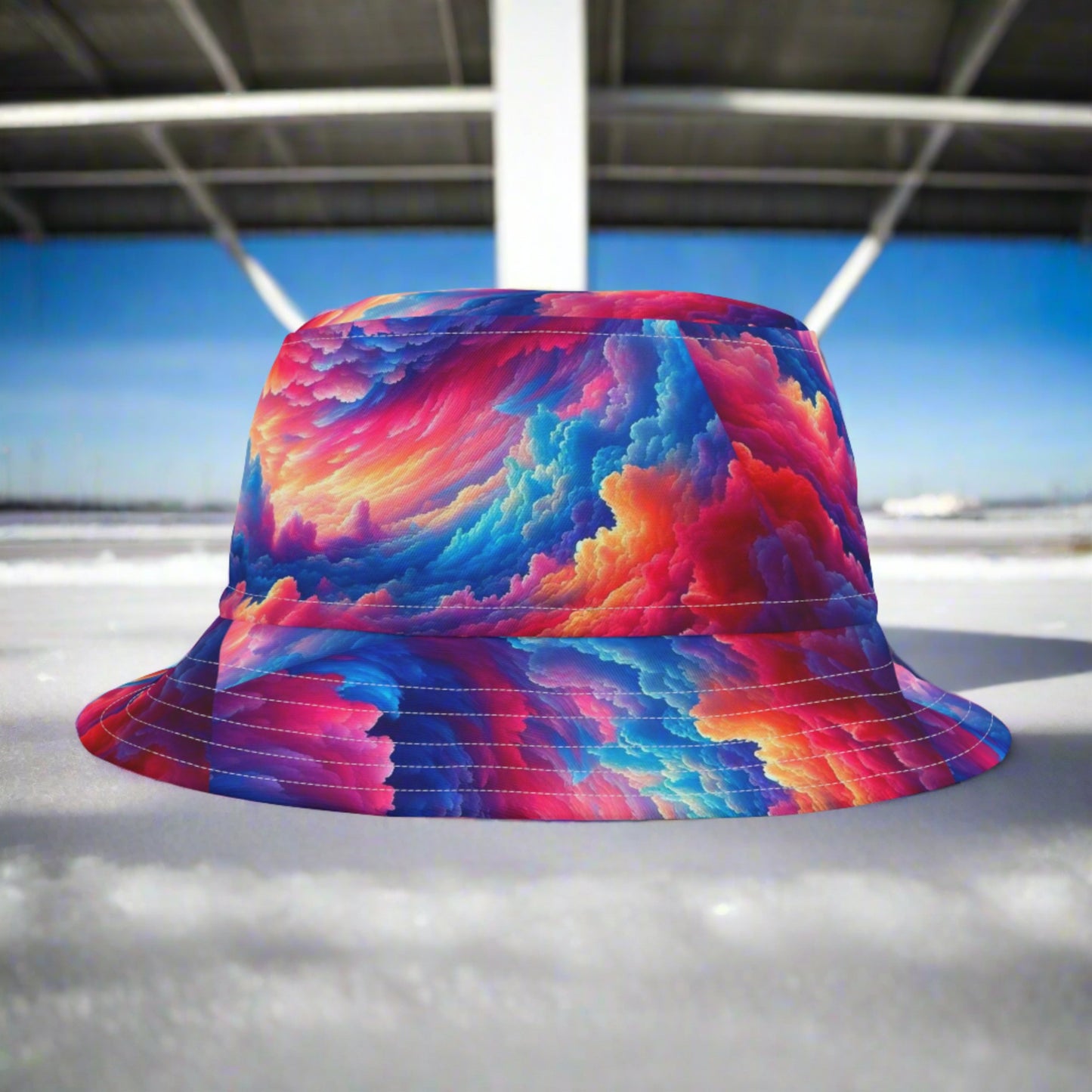 Cloud Nine Bucket Hat. Aviation inspired artwork. gift for pilots. gifts for him. gifts for her.