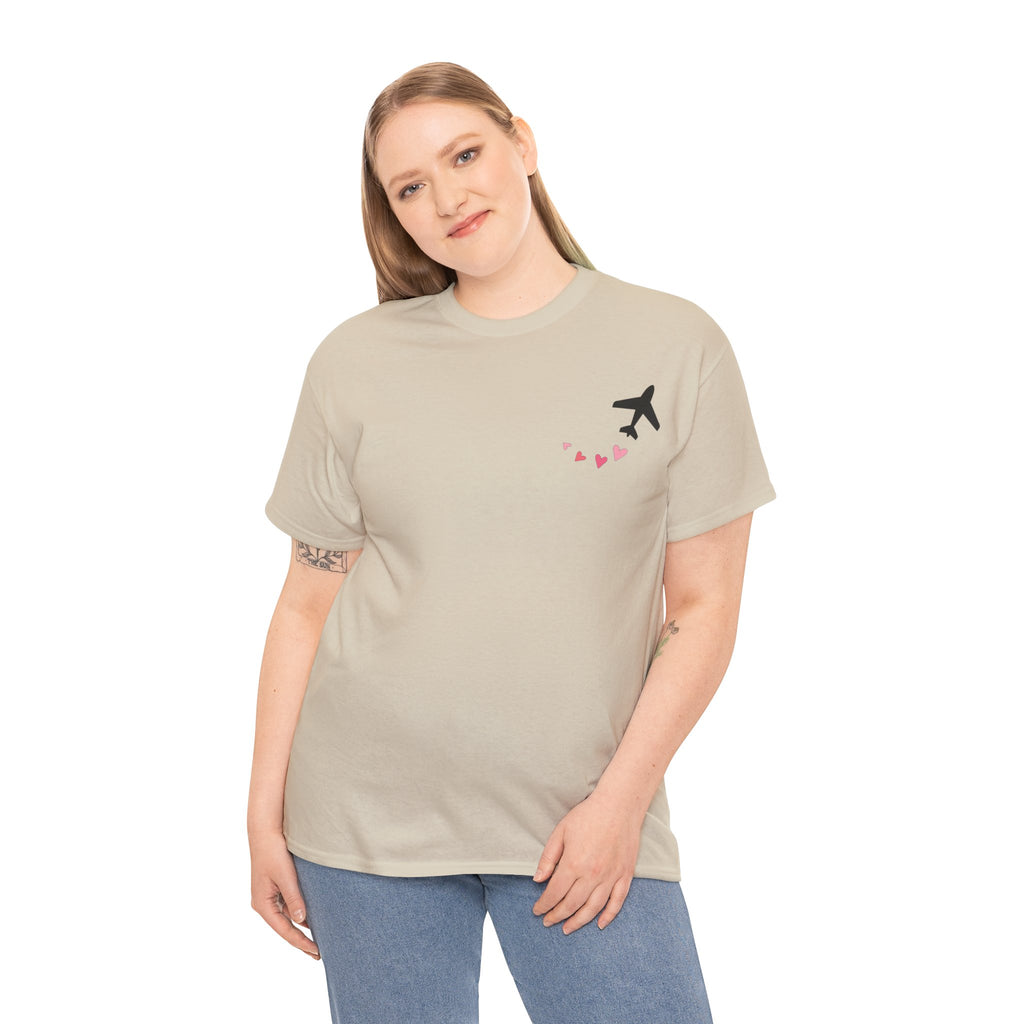 LOVE CHEMTRAILS. aviation t-shirt. pilots. love. hearts