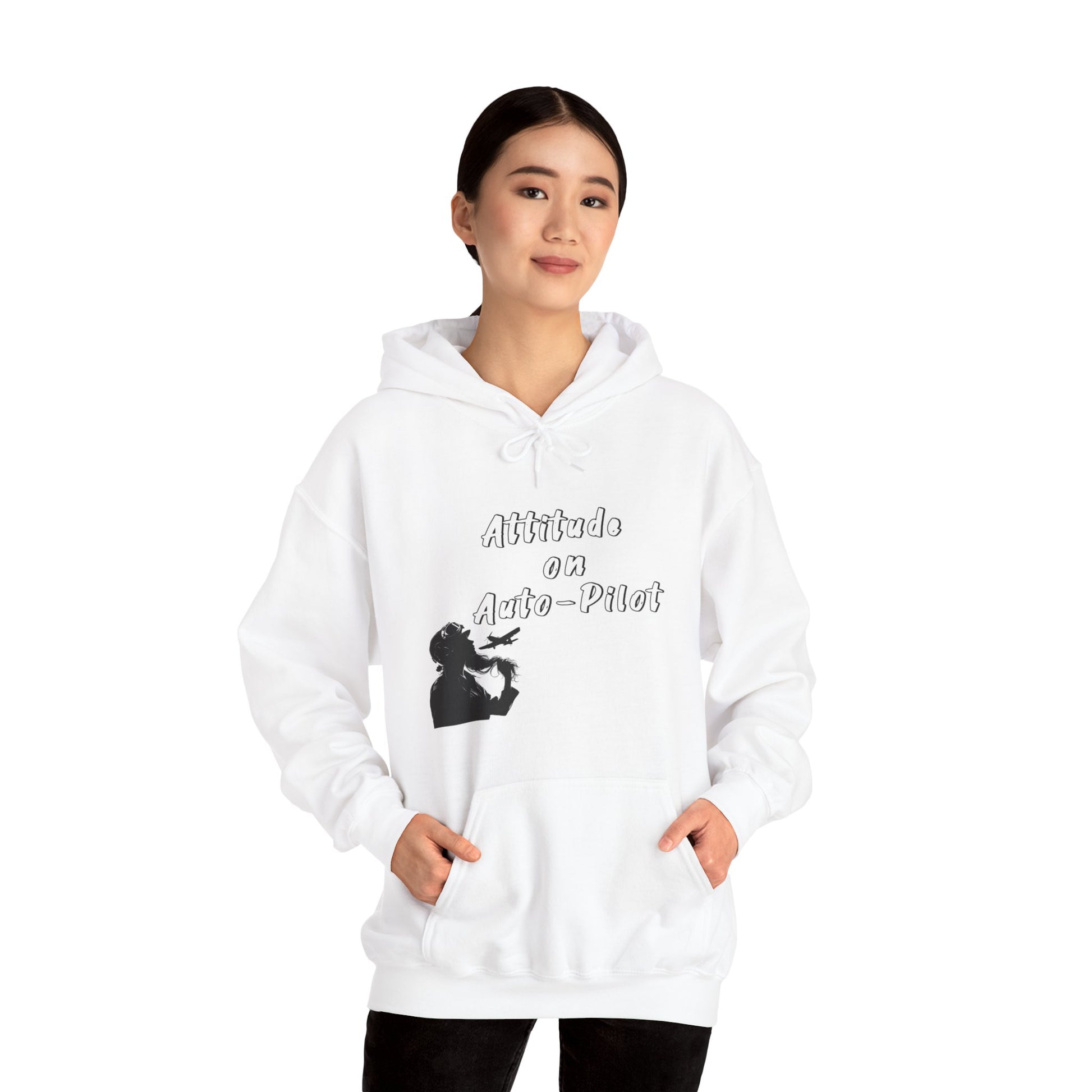 Female Pilot Hoodie. aviation. aviation gifts. gifts for pilots. attitude. graphic tee