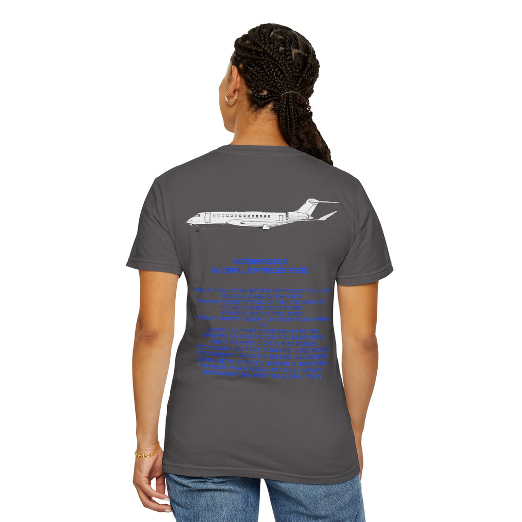 Global 7500 T-shirt. aviation. gift. pilot. jets. mens gifts. gifts for her