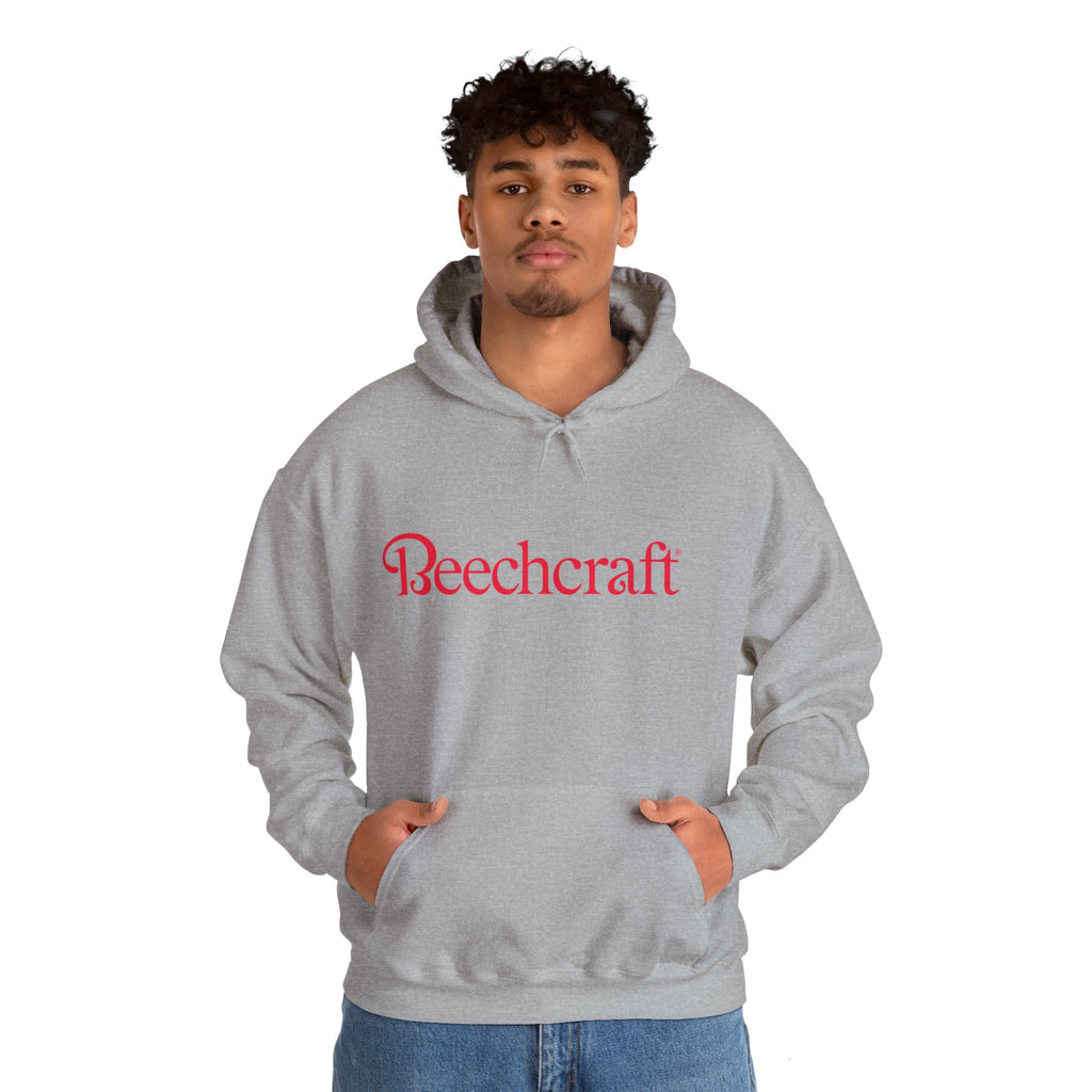 BEECHCRAFT. AVIATION HOODIE. gift for pilots. graphic design. (logo)