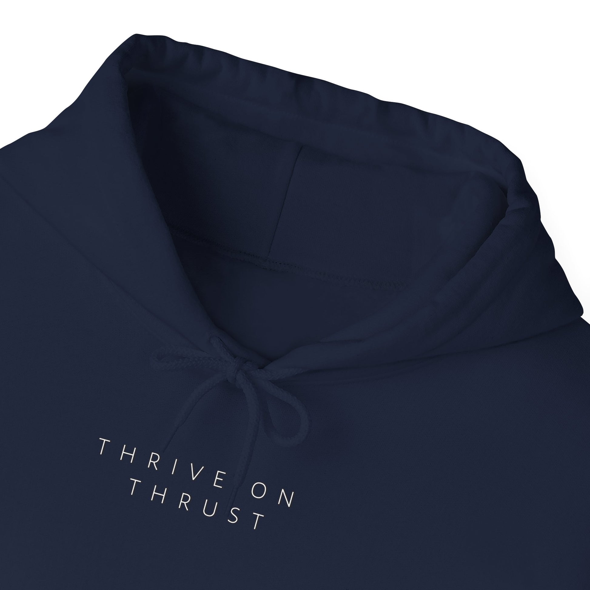 Thrive on Thrust. aviation. gifts for pilots. pilots. planes. gift aviation. graphic hoodie