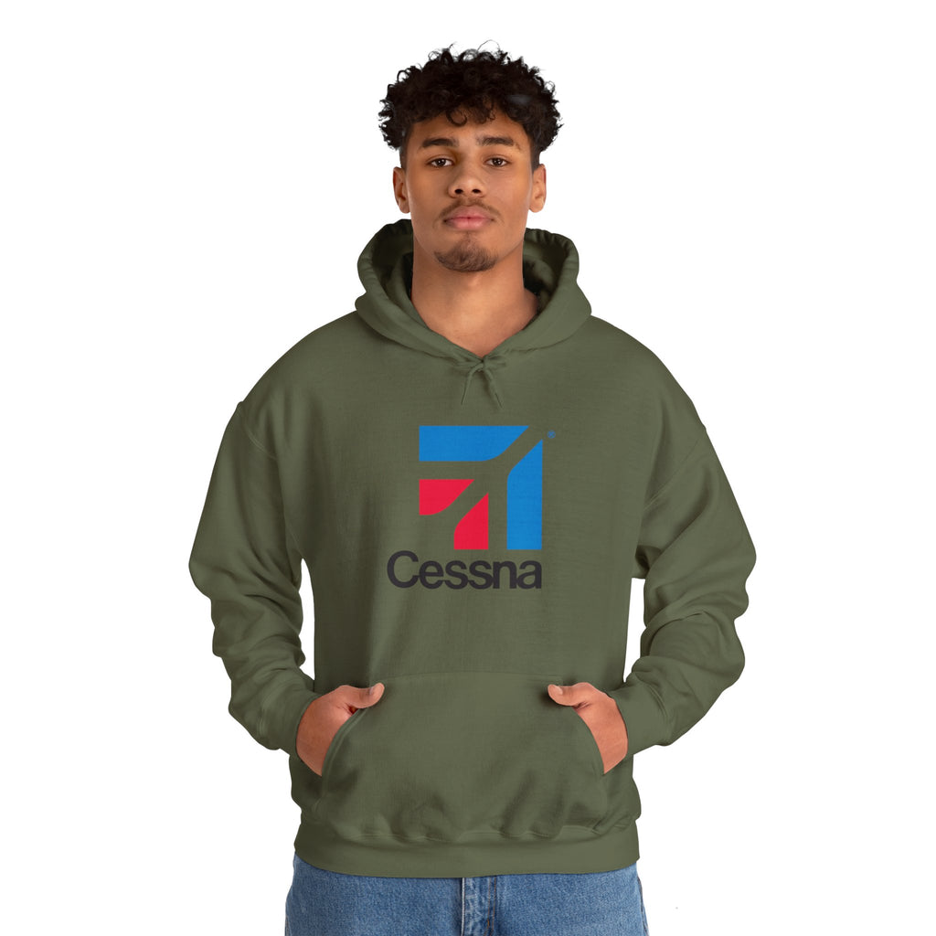 CESSNA HOODIE. aviation t-shirt. aviation hoodie. gifts for pilots. (logo)