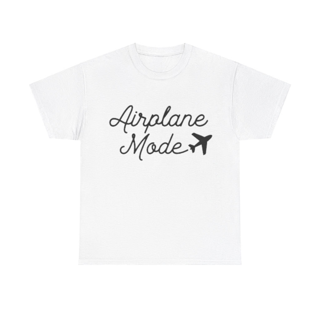 Airplane Mode Aviation Graphic Tee. gift for pilots. flight attendant. aviation lovers.