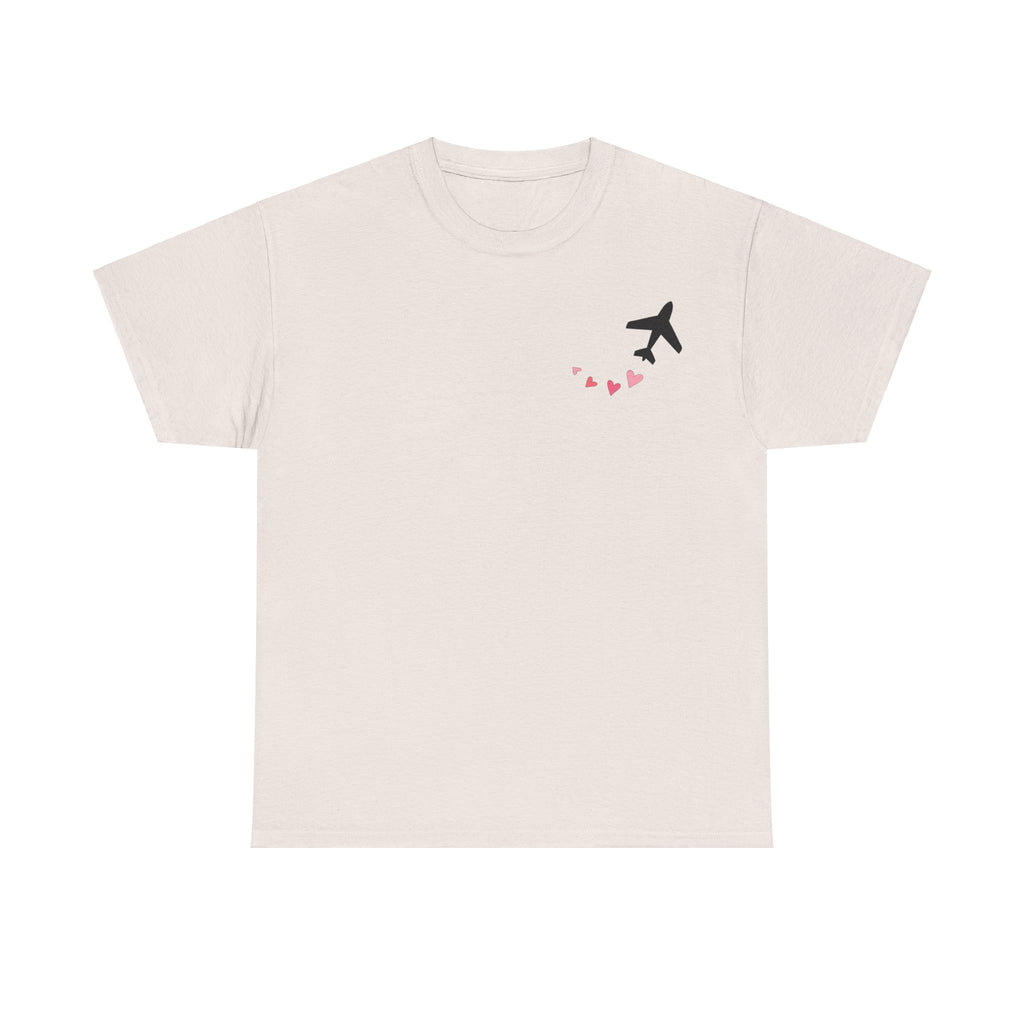 LOVE CHEMTRAILS. aviation t-shirt. pilots. love. hearts