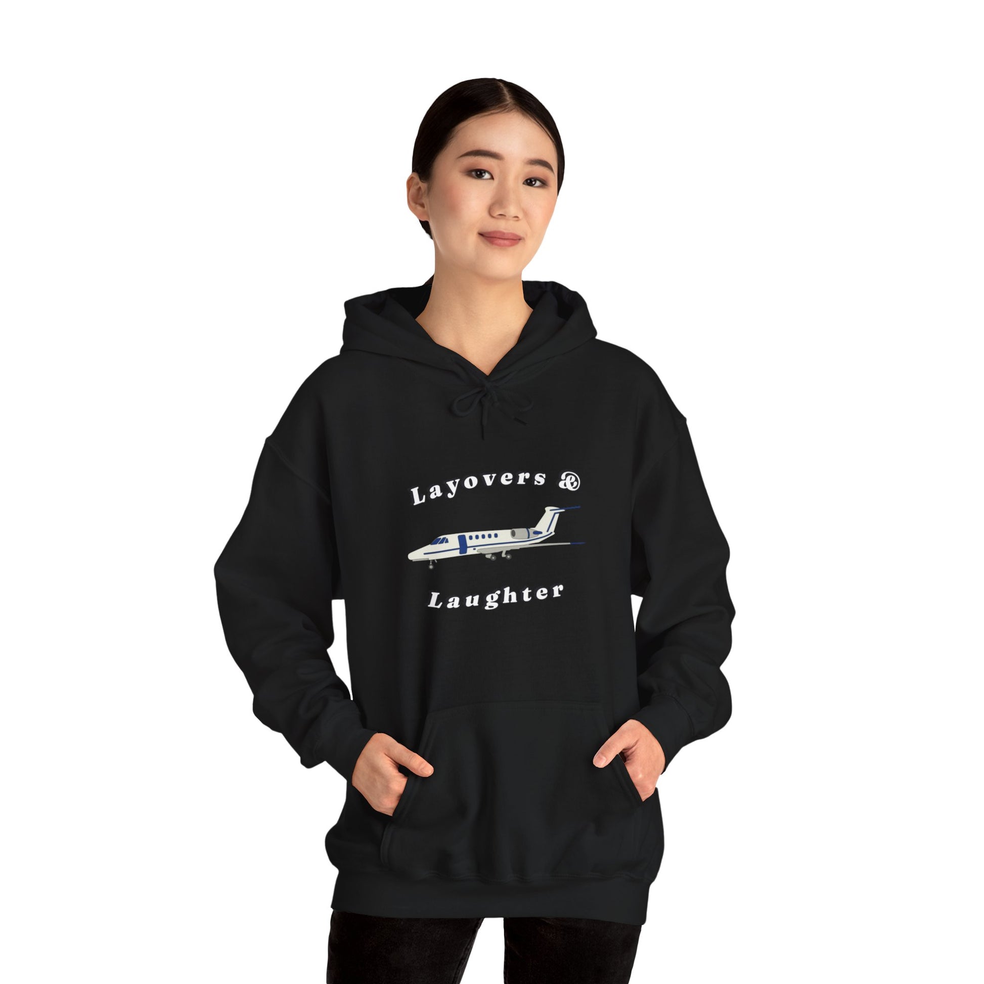 Hoodie for Pilots, layovers & laughter, gifts for pilots, travel, aviation gifts, aviation, planes