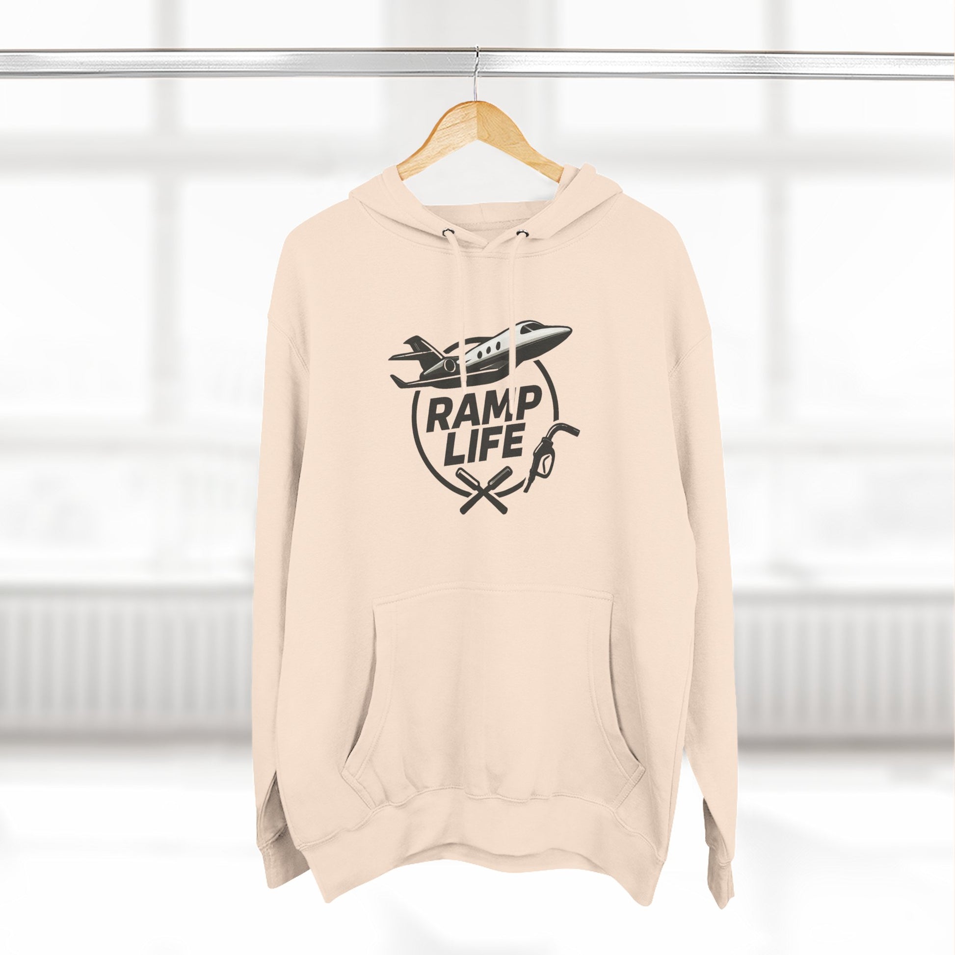 Ramp Life airplane logo Hoodie | aviation pilot Inspired design
