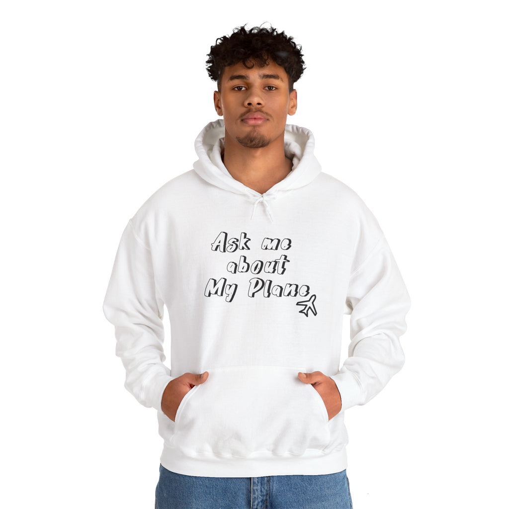 Hoodie For Pilots. Ask me about My Plane!. gift for pilots. aviation. aviation gifts. graphic design