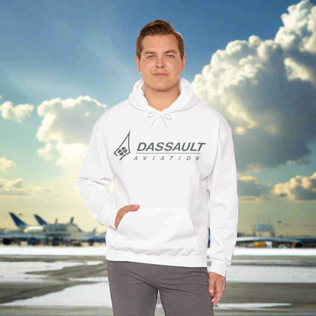 Dassault aviation hoodie. aviation. pilots hoodie. (logo)